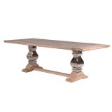 Clarissa Wood & Metal Dining Table